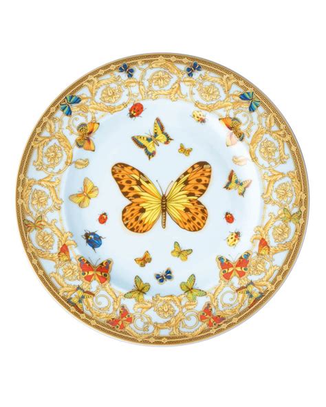 versace butterfly|Versace butterfly plates.